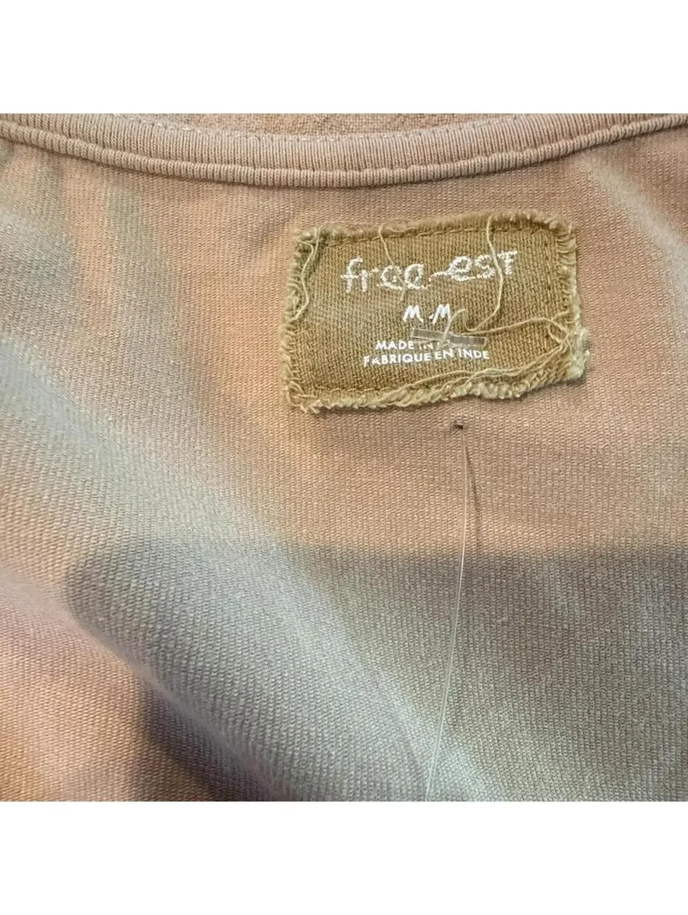 Free People Women's Tan and Cream Dress